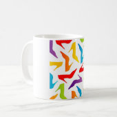 Kunst met damesschoenen koffiemok (Voorkant links)
