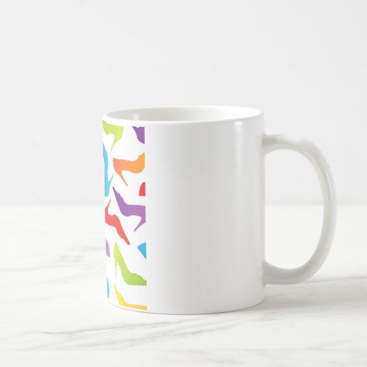 Kunst met damesschoenen koffiemok (Rechts)