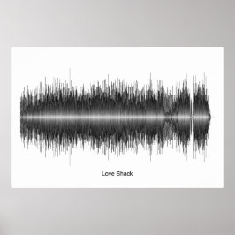 Kunst met de Liefde Shack Soundwave van B52 Poster