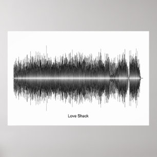 Kunst met de Liefde Shack Soundwave van B52 Poster
