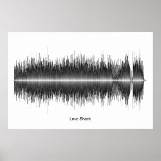 Kunst met de Liefde Shack Soundwave van B52 Poster