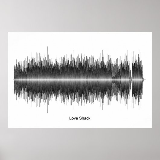 Kunst met de Liefde Shack Soundwave van B52 Poster (Voorkant)
