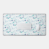 Kunst met één lijnpatroonlijn bureaumat (Keyboard & Muis)