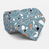 Kunst met één lijnpatroonlijn stropdas (Opgerold)