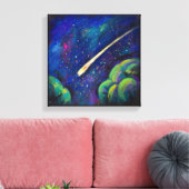 Kunst met fijne schilderijen voor sterren canvas afdruk (Insitu (Woonkamer))