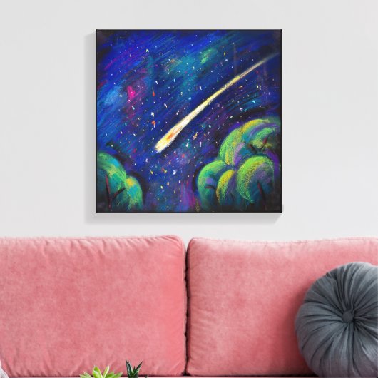 Kunst met fijne schilderijen voor sterren canvas afdruk (Insitu (Woonkamer))