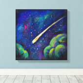 Kunst met fijne schilderijen voor sterren canvas afdruk (Insitu (Houten vloer))