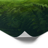 Kunst met gekantelde woud- en lichtstraten poster (Hoek)