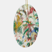 Kunst met gekleurde vingerverf keramisch ornament (Rechts)