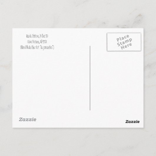 Kunst met gemengde mediagelvezel briefkaart (Achterkant)