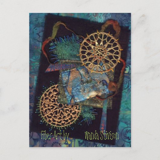 Kunst met gemengde mediagelvezel briefkaart (Voorkant)