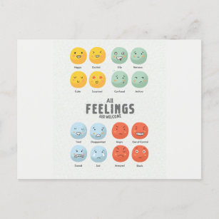 Kunst met gevoelens briefkaart