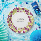 Kunst met handbeschilderde Waterverf van Beet Papieren Bordje (Feest)