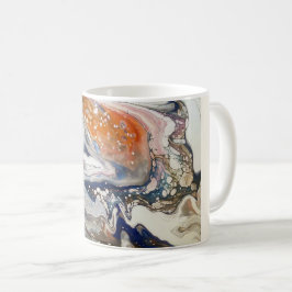 Kunst met Heather 11oz mok "makende golven"