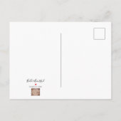 Kunst met Heather kleine postkaart voor schilderen Aankondigingskaart (Achterkant)