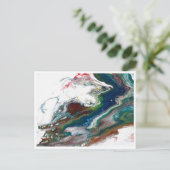 Kunst met Heather kleine postkaart voor schilderen Aankondigingskaart (Staand voorkant)