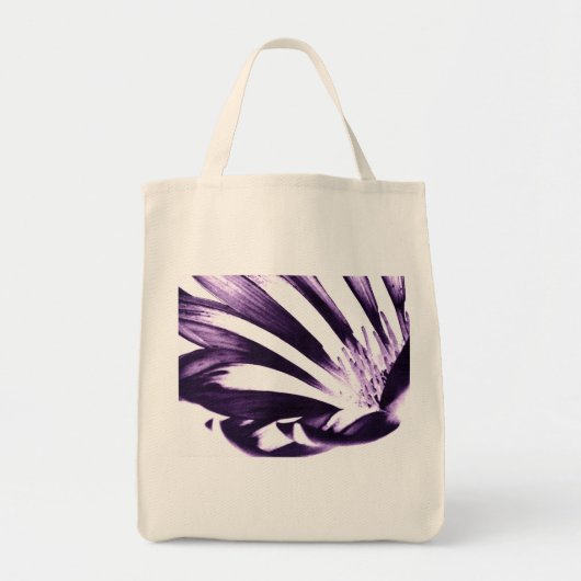 Kunst met Heather Paars Passion daisy tas (Voorkant)