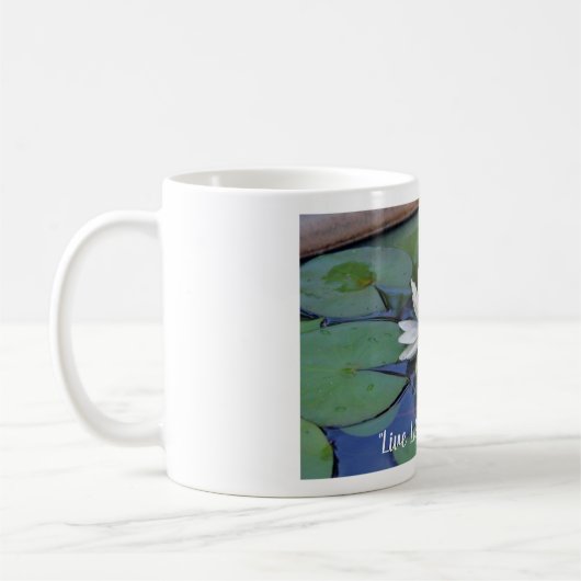 Kunst met Heather White Water Lilies 11oz mok (Links)