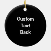 Kunst met hoofdlijn van Rooster Keramisch Ornament (Achterkant)