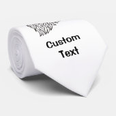 Kunst met hoofdlijn van Rooster Stropdas (Opgerold)