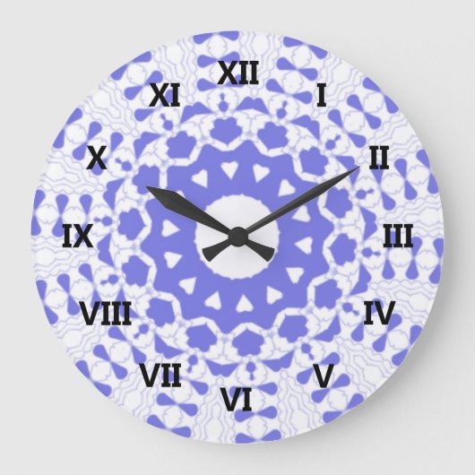 Kunst met kaleidoscoop grote klok (Voorkant)