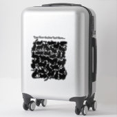 Kunst met kat-Tattoo - Lover-huidkunst Sticker (Koffer)