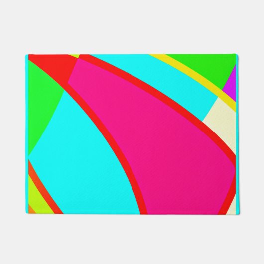 Kunst met kleurrijke Abstracte patronen Deurmat (Voorkant)