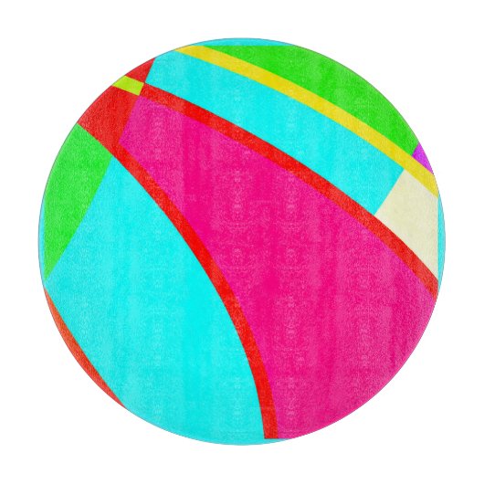 Kunst met kleurrijke Abstracte patronen Snijplank (Voorkant)
