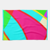 Kunst met kleurrijke Abstracte patronen Theedoek (Horizontaal)