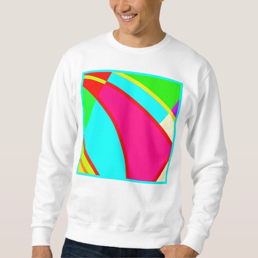 Kunst met kleurrijke Abstracte patronen Trui (Voorkant)