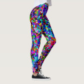 Kunst met kleurrijke lichten leggings (Rechts)