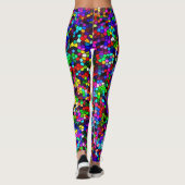 Kunst met kleurrijke lichten leggings (Achterkant)