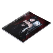 Kunst met koningin voor eeuwigdurige Vampire Gothi Notitieboek (Linkerzijde)