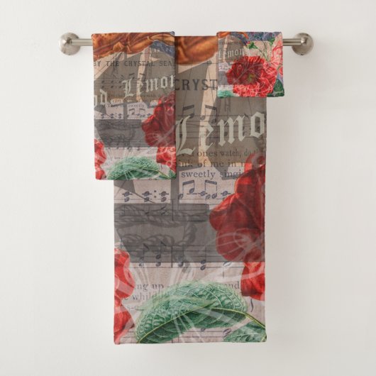 Kunst met krabben bad handdoek (Insitu)