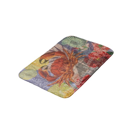 Kunst met krabben badmat (Gekanteld)