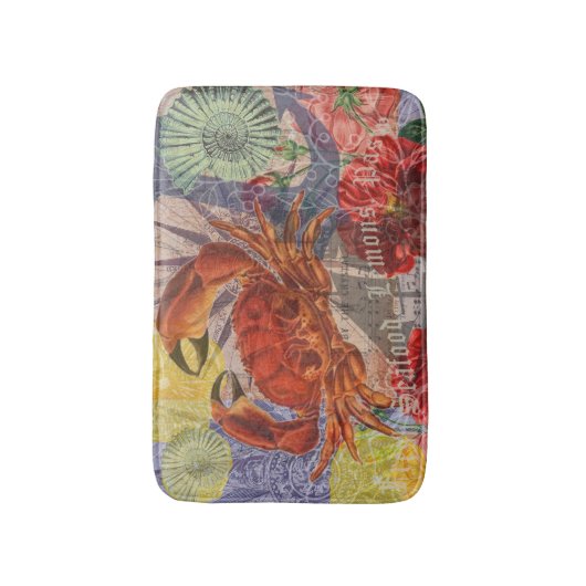 Kunst met krabben badmat (Voorkant Verticaal)