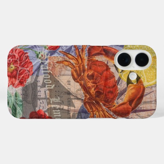 Kunst met krabben Case-Mate iPhone case (Achterkant (horizontaal))