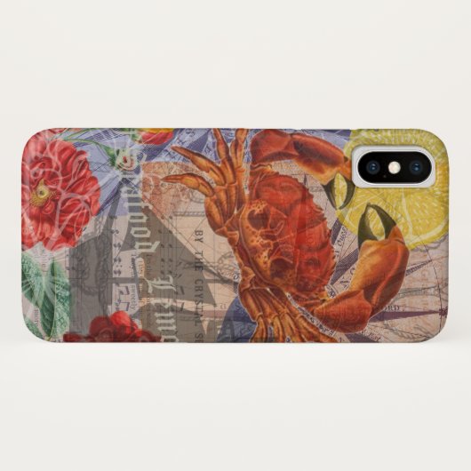 Kunst met krabben Case-Mate iPhone case (Achterkant (horizontaal))