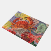 Kunst met krabben deurmat (Schuin)