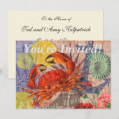 Kunst met krabben kaart (Voorkant / Achterkant)