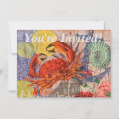 Kunst met krabben kaart (Voorkant)