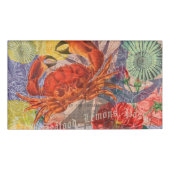 Kunst met krabben naambadge (Voorkant)