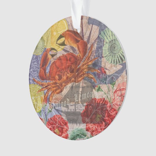 Kunst met krabben ornament (voorkant)