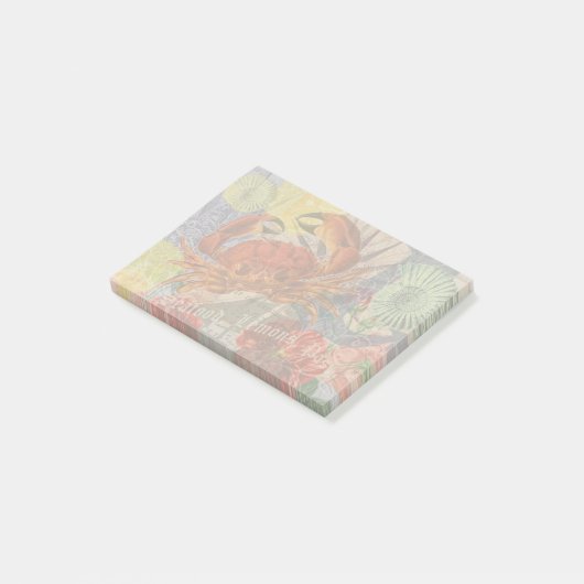 Kunst met krabben post-it® notes (Schuin)