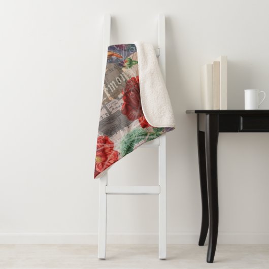 Kunst met krabben sherpa deken (In situ)