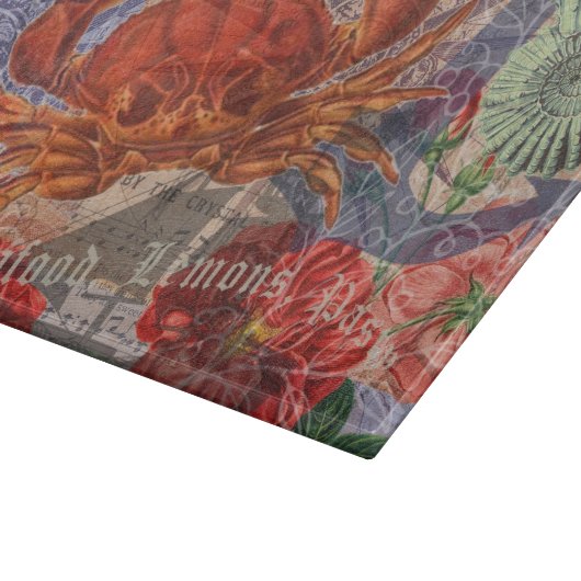 Kunst met krabben snijplank (Hoek)