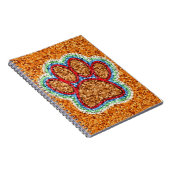 Kunst met lage poly Dog Paw Notitieboek (Rechterzijde)