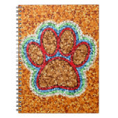 Kunst met lage poly Dog Paw Notitieboek (Voorkant)