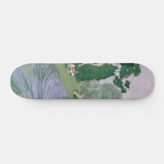  kunst met landschapsschildering persoonlijk skateboard (Horizontaal)