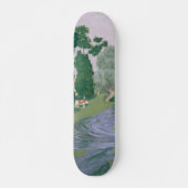  kunst met landschapsschildering persoonlijk skateboard (Voorkant)